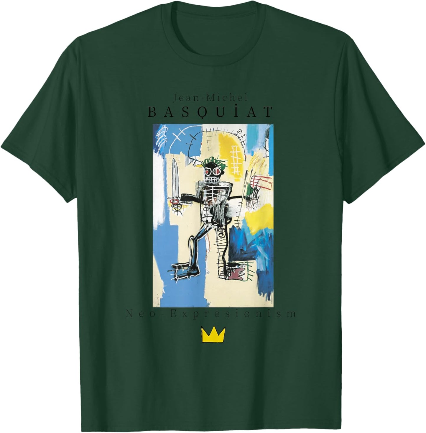 Urban, Streetwear, Grafik, Basquiat, Kunst, Abstrakt T-Shirt - T-Shirt | Forest