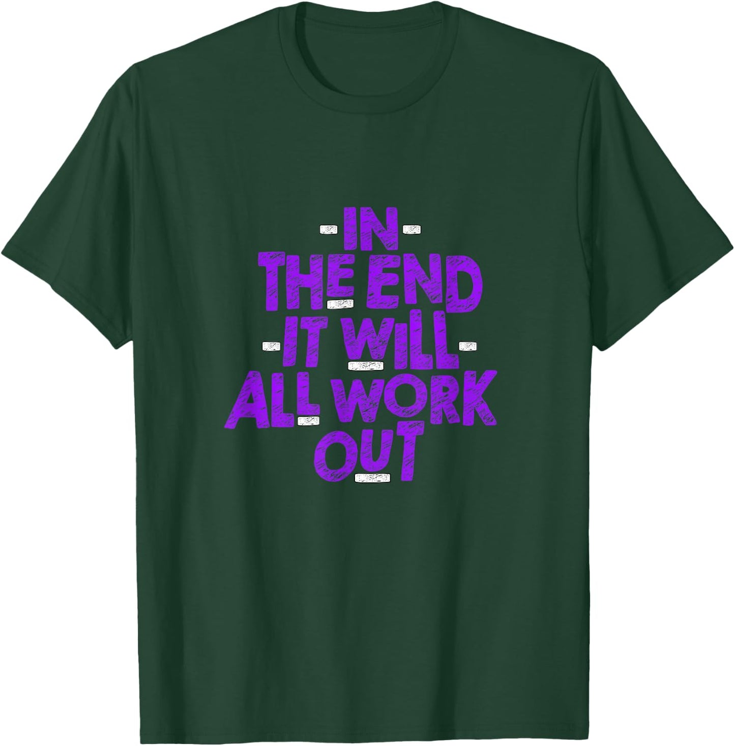 Purple Color All Work Out Purple Graphic T-Shirt - T-Shirt | Forest