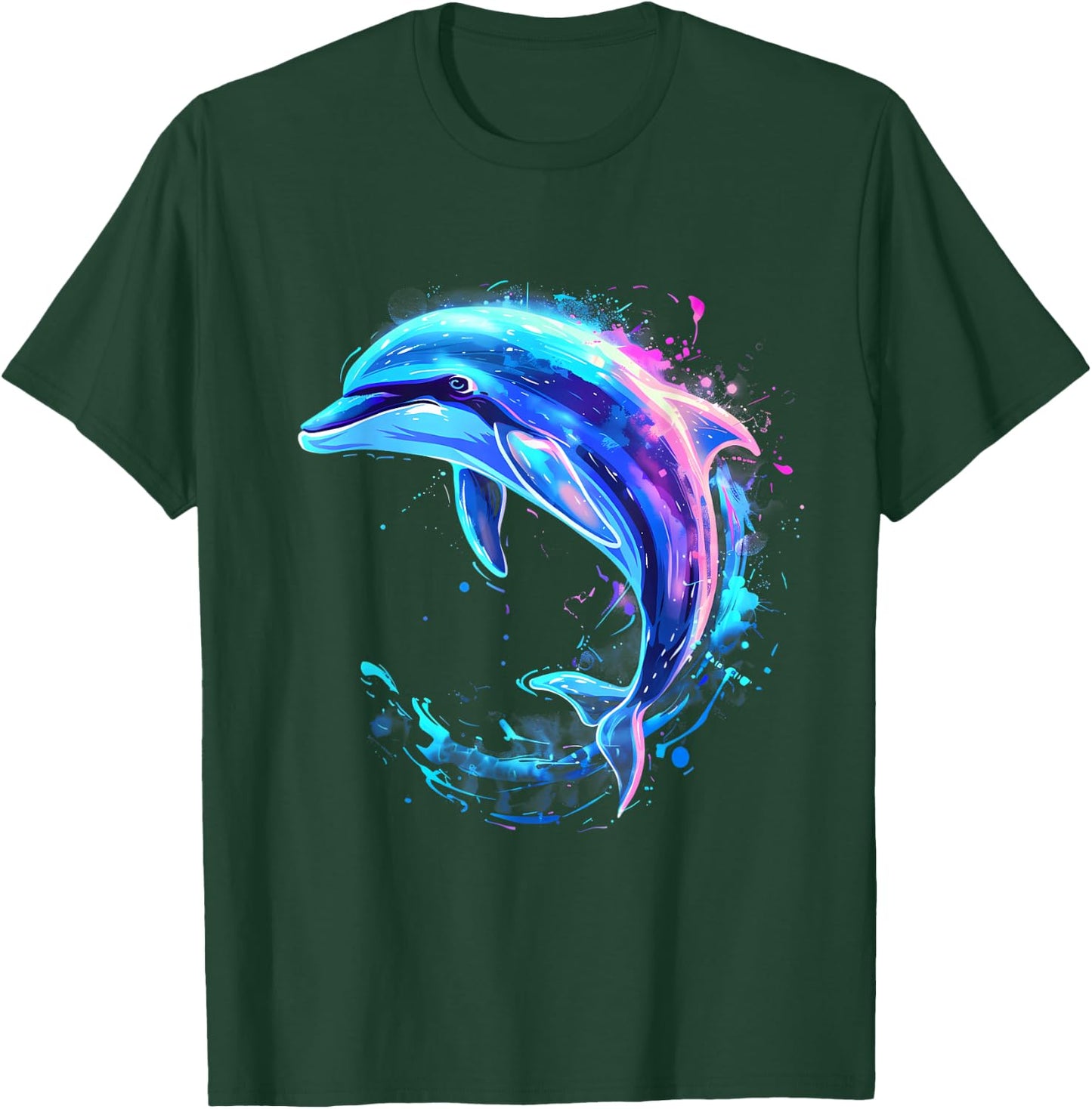 Sea Ocean Animal Art Dolphin Sea Ocean Dolphin Artwork Ocean Sea Animal Lover Black S Classic T-Shirt - T-Shirt | Forest