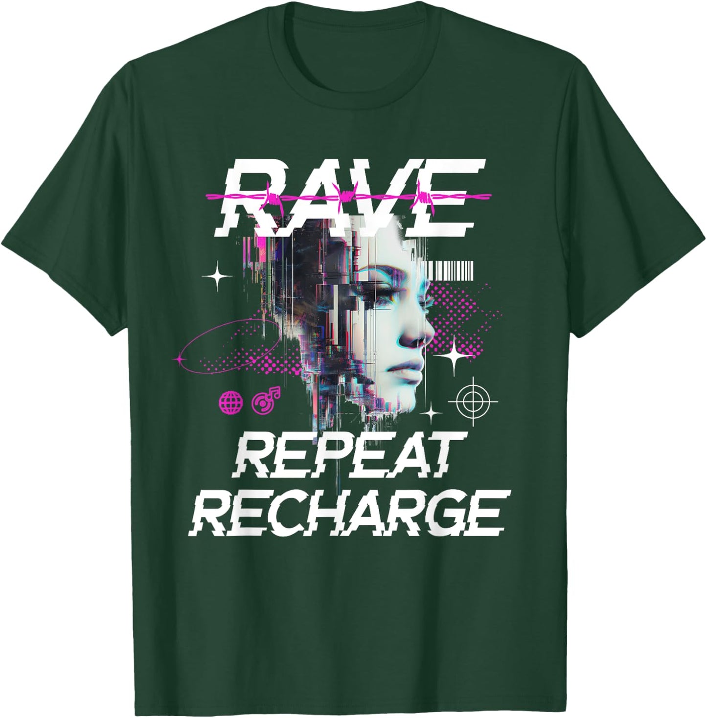 Futuristic Rave T-Shirt - T-Shirt | Forest
