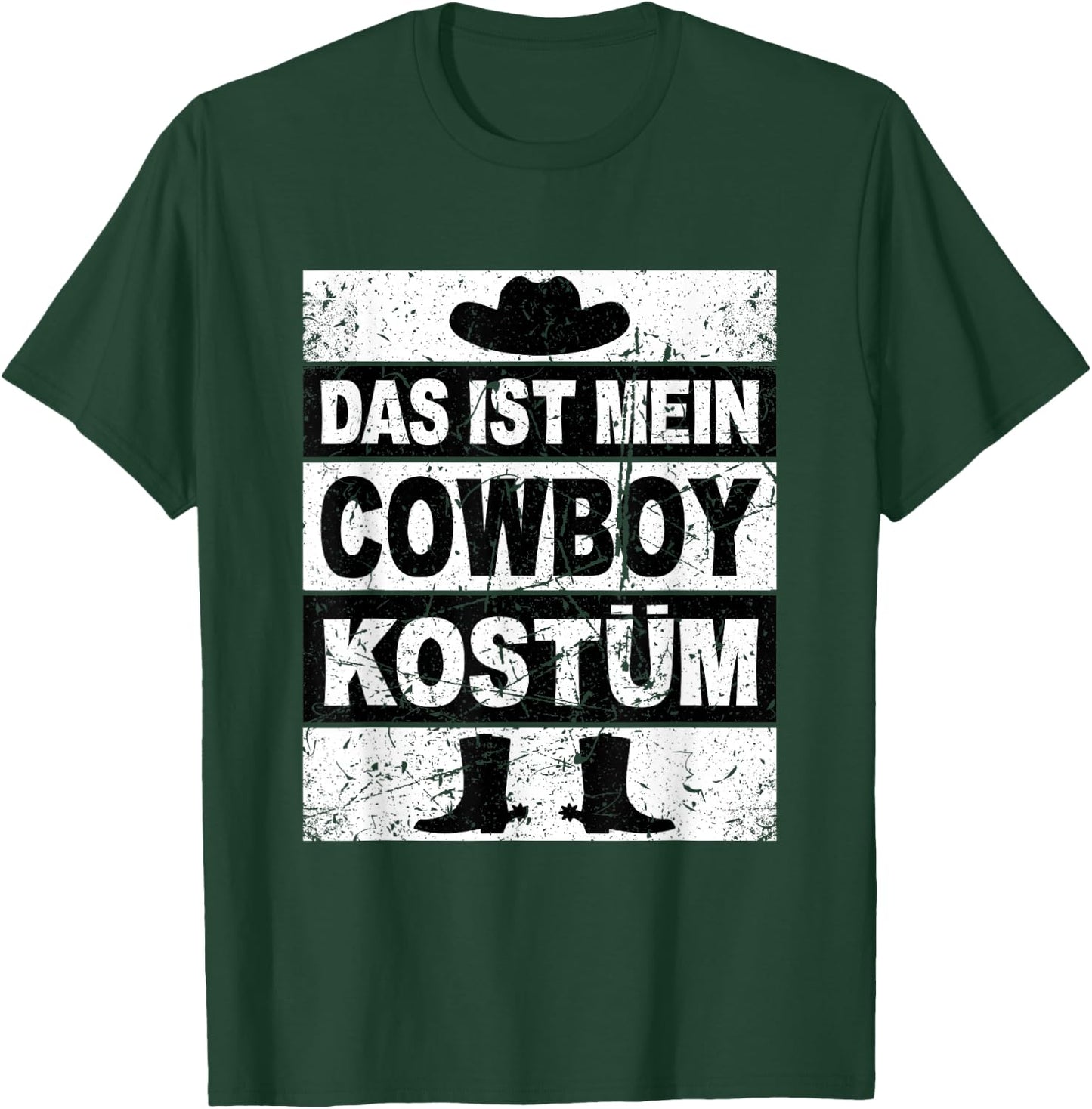 Retro Das Ist Mein Cowboy Kostum Women's Children's Men's Western , black T-Shirt - T-Shirt | Forest