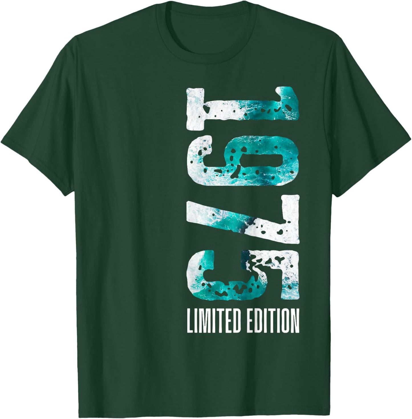 Limited Edition 1975 Man Woman 50th Birthday 50th Birthday , Black, S T-Shirt - T-Shirt | Forest