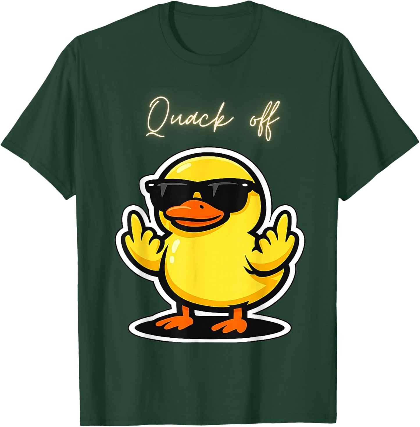 Quack Off Duck T-Shirt - T-Shirt | Forest