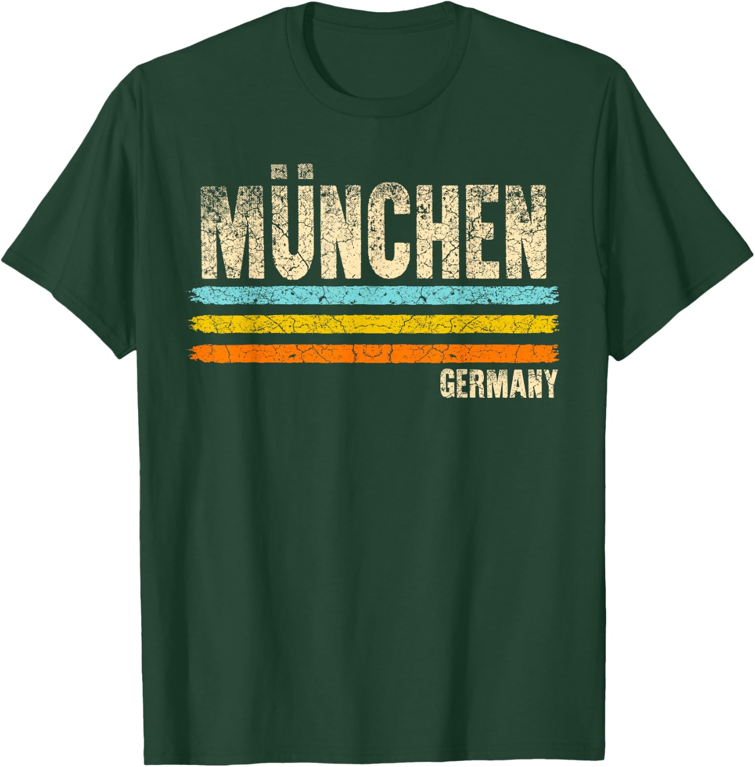 Munich München Bavaria Germany German Retro City T-Shirt - T-Shirt | Forest