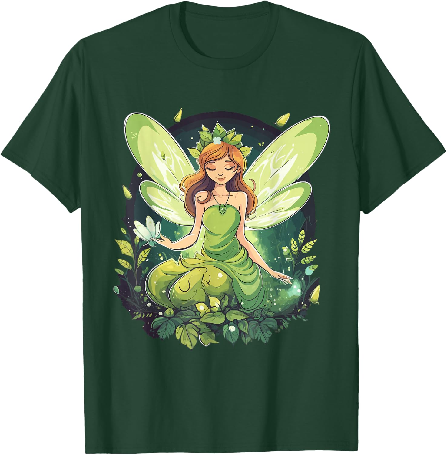 Forest Fairy , black T-Shirt - T-Shirt | Forest