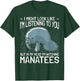 Manatee Gifts Sea Animal Lovers Manatees In My Head - Women's -Adults Black Short Sleeve Classic Fit Cotton 65% Polyester 35% - Small T-Shirt - T-Shirt | Forest