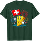Beautiful Swiss Cheese Cartoon Switzerland National Day T-Shirt - T-Shirt | Forest