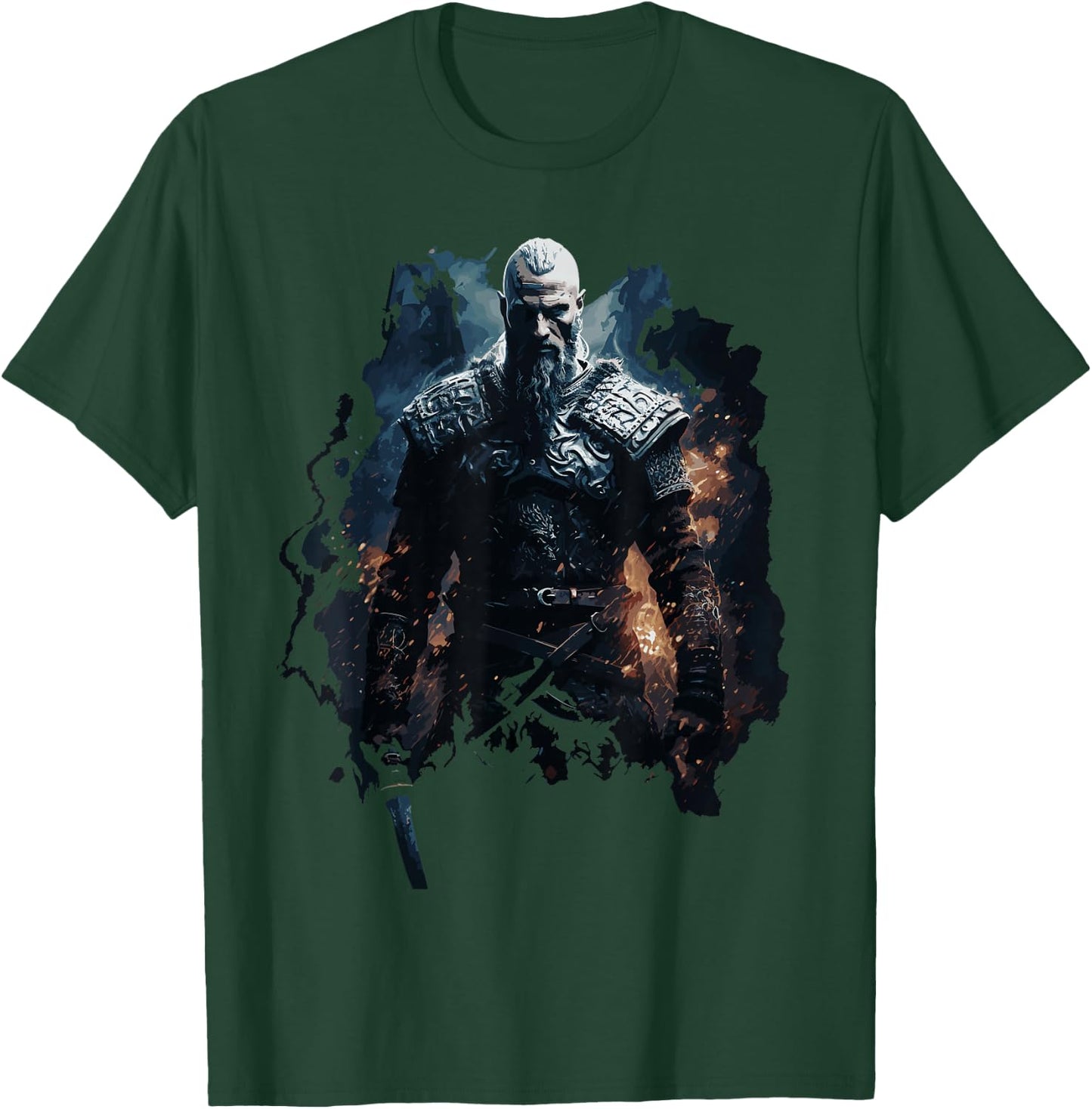 Ragnar Lothbrok Ragnar Lodbrok Walhalla Viking , black T-Shirt - T-Shirt | Forest