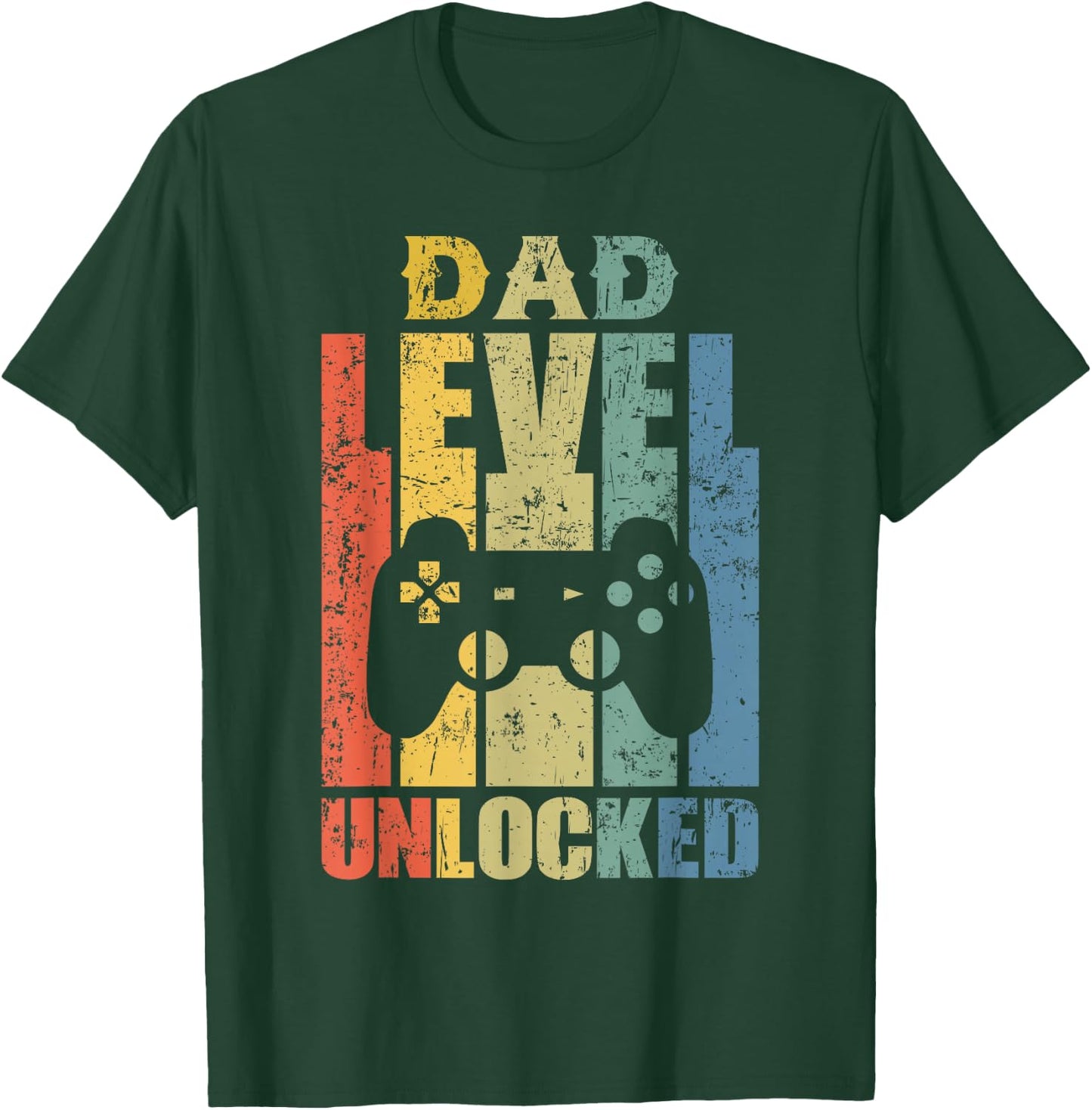 Pregnancy Announcement Dad Level Unlocked Soon to Be Father T-Shirt - T-Shirt | Forest