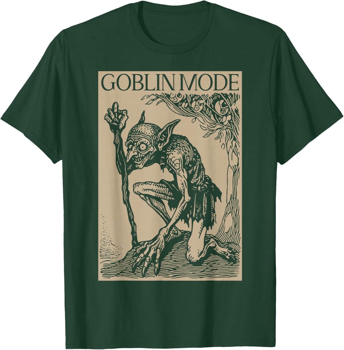 Goblin Mode | Goblincore Fairycore Medieval Grunge Aesthetic T-Shirt - T-Shirt | Forest