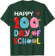happy 100th Day Of school leopard 100 Days school girl boys T-Shirt - T-Shirt | Forest