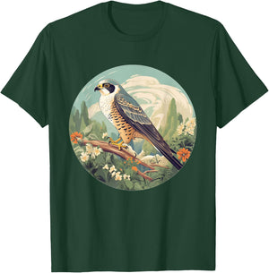 Cool Falconry Bird in Wilderness T-Shirt - T-Shirt | Forest