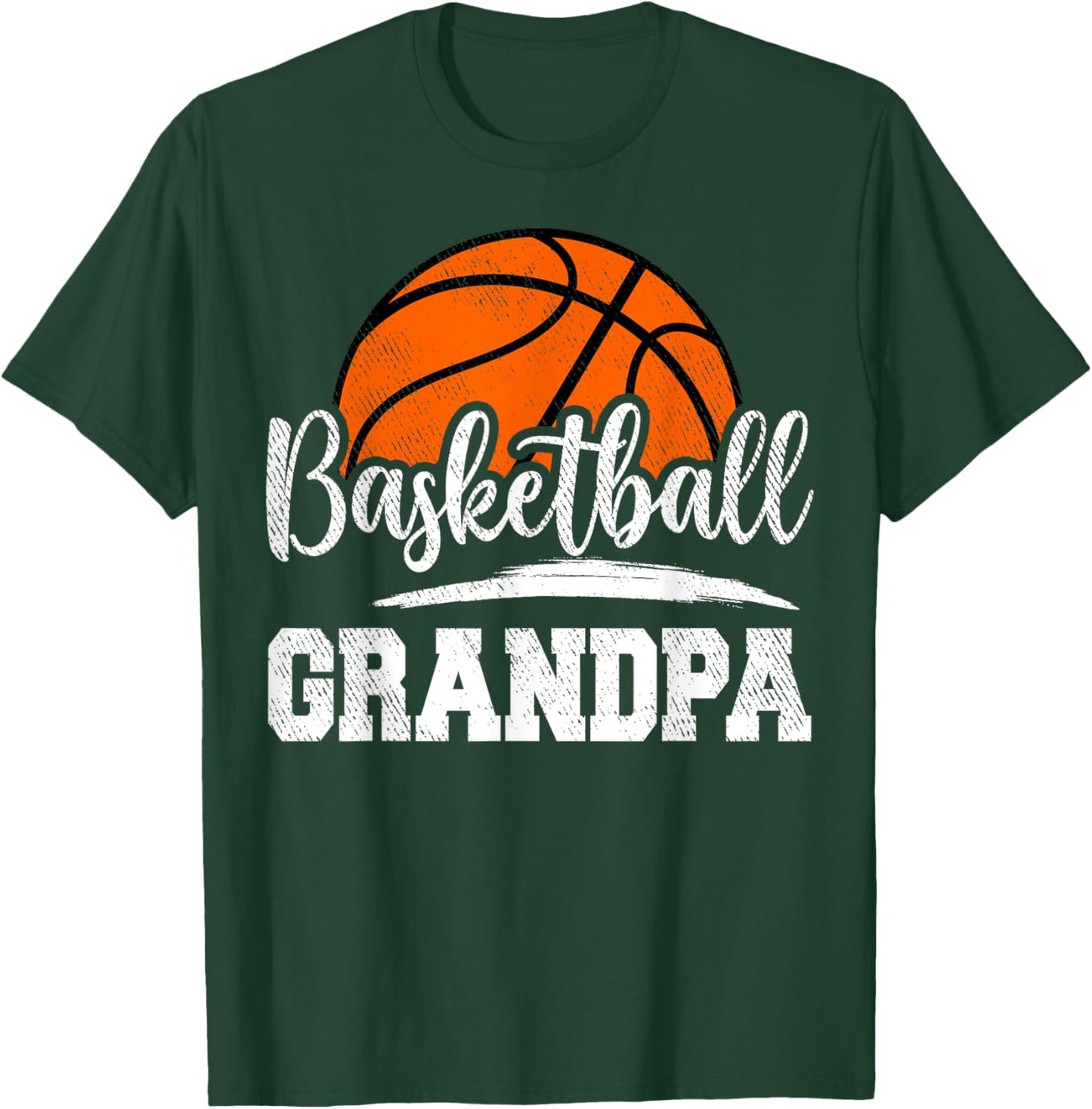 Basketball Grandpa Basketball Player Game Day Father's Day T-Shirt - T-Shirt | Forest