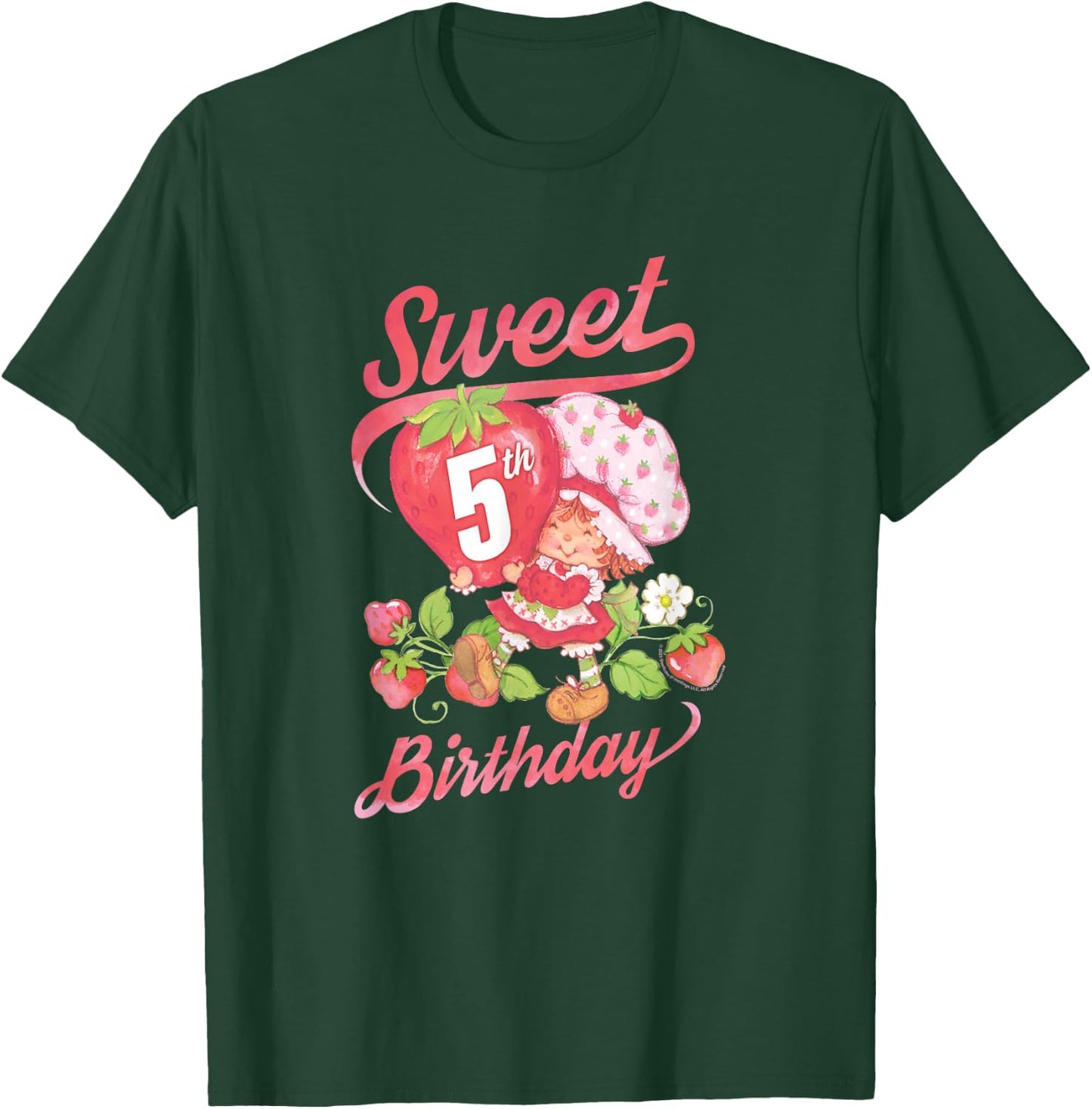 Strawberry Shortcake Vintage Sweet 5th Birthday T-Shirt - T-Shirt | Forest