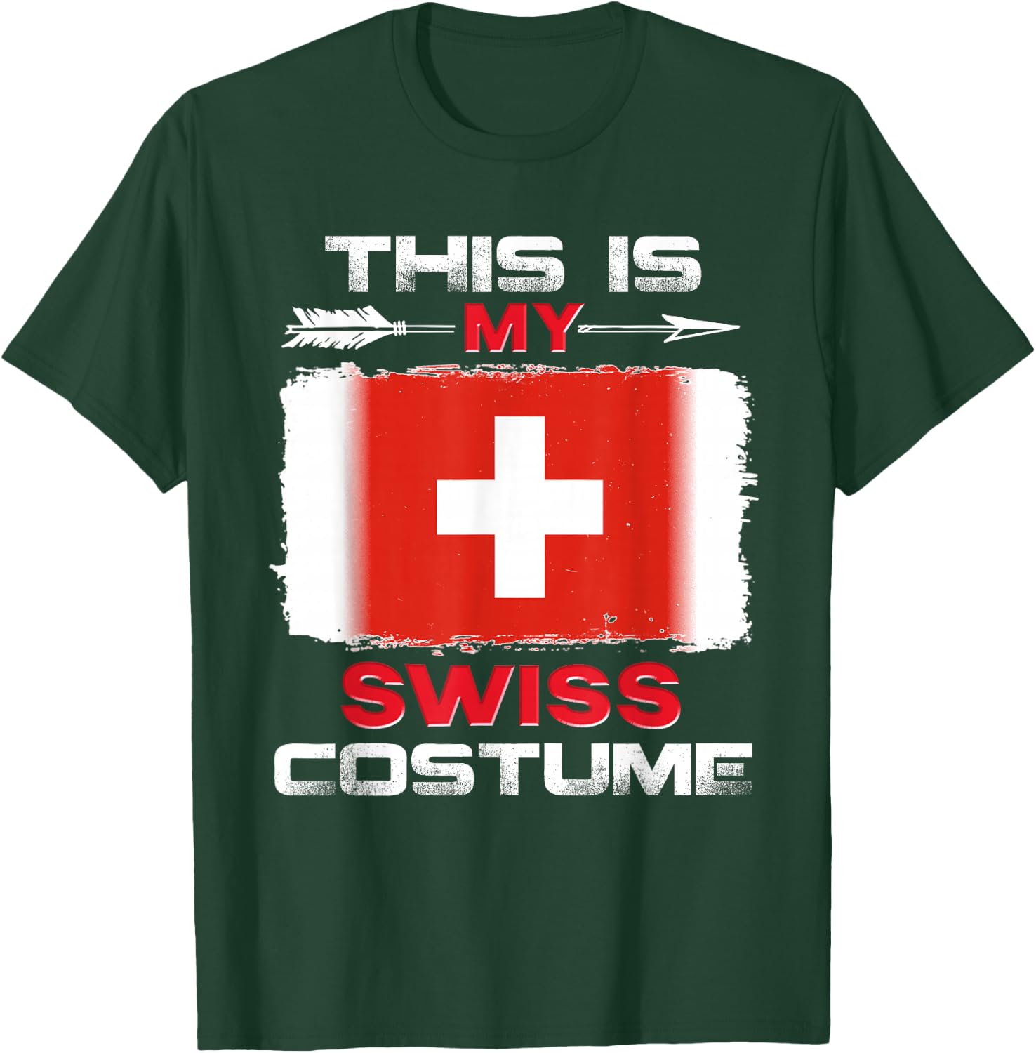Das ist mein Schweizer Kostüm Schweiz , black T-Shirt - T-Shirt | Forest