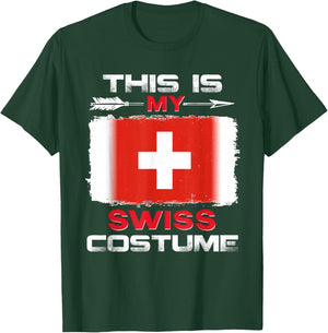 Das ist mein Schweizer Kostüm Schweiz , black T-Shirt - T-Shirt | Forest
