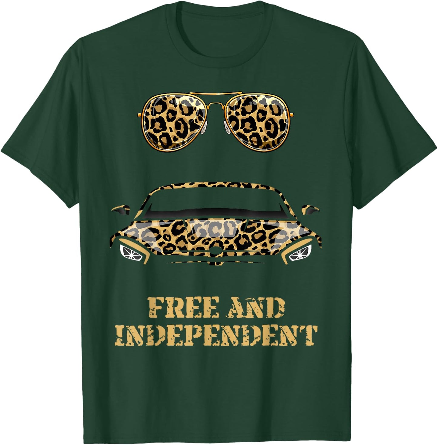 Leopardenhemd für Herren, Jungen, Jugendliche. Herren-Hemd mit Leopardenmuster T-Shirt - T-Shirt | Forest