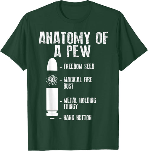Anatomy Of A Pew | Funny Weapon Gun Bullet-Proof Gift