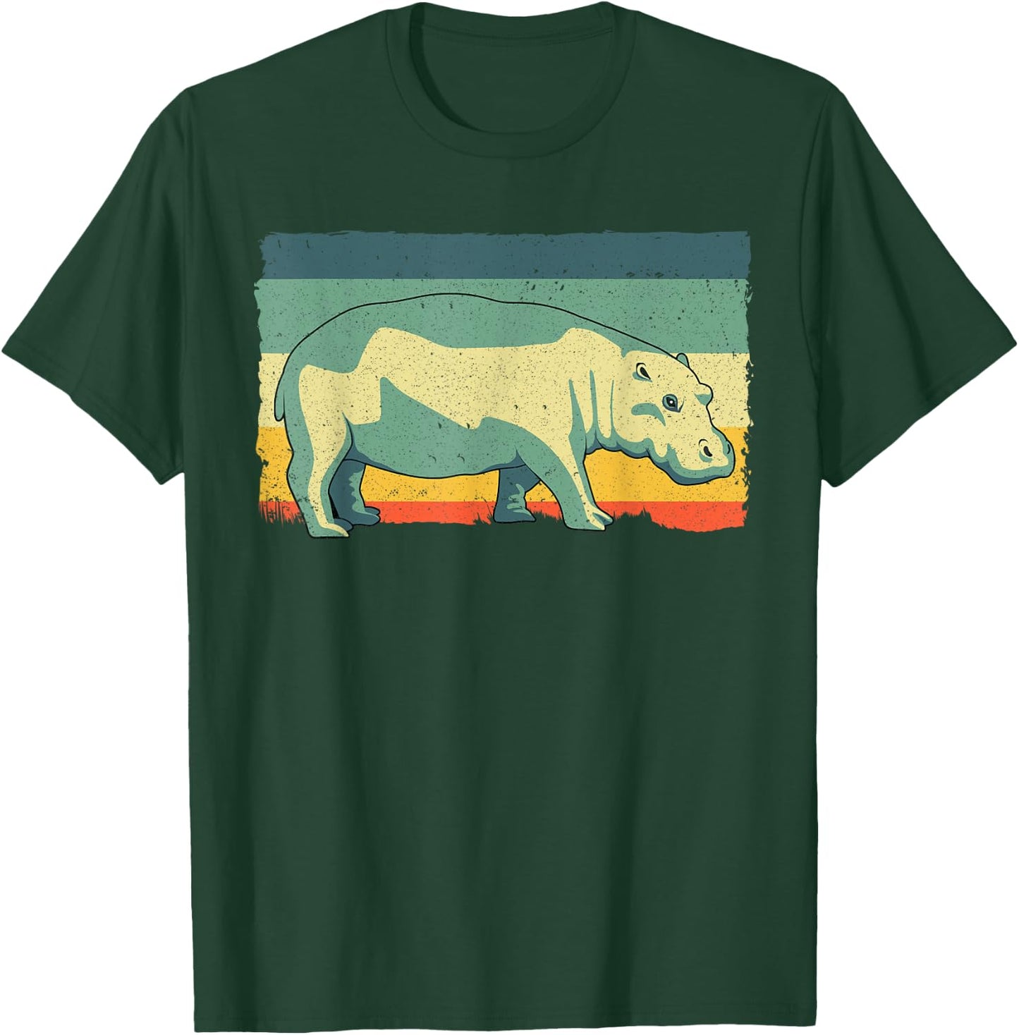 Funny Hippopotamus Design Women Kids Hippo Lovers T-Shirt - T-Shirt | Forest