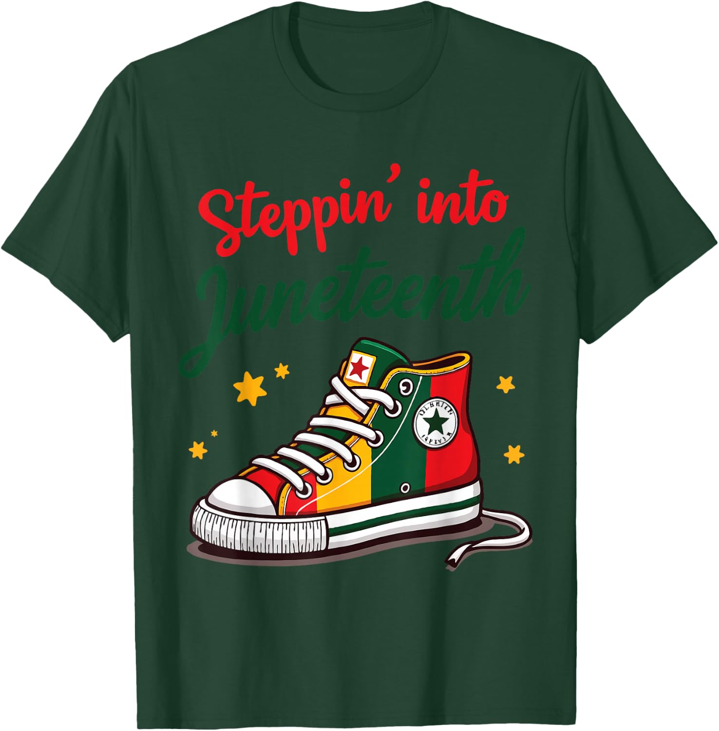 Stepping Into Juneteenth T-Shirt - T-Shirt | Forest