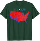 312 226 Red Wave Election Map T-Shirt - T-Shirt | Forest