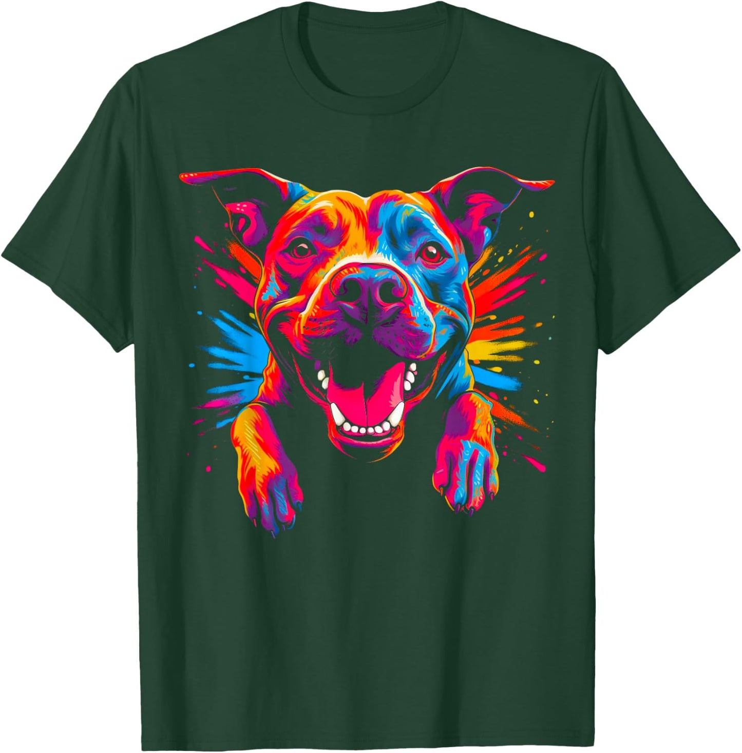 Funny Pitbull Dog T-Shirt - T-Shirt | Forest