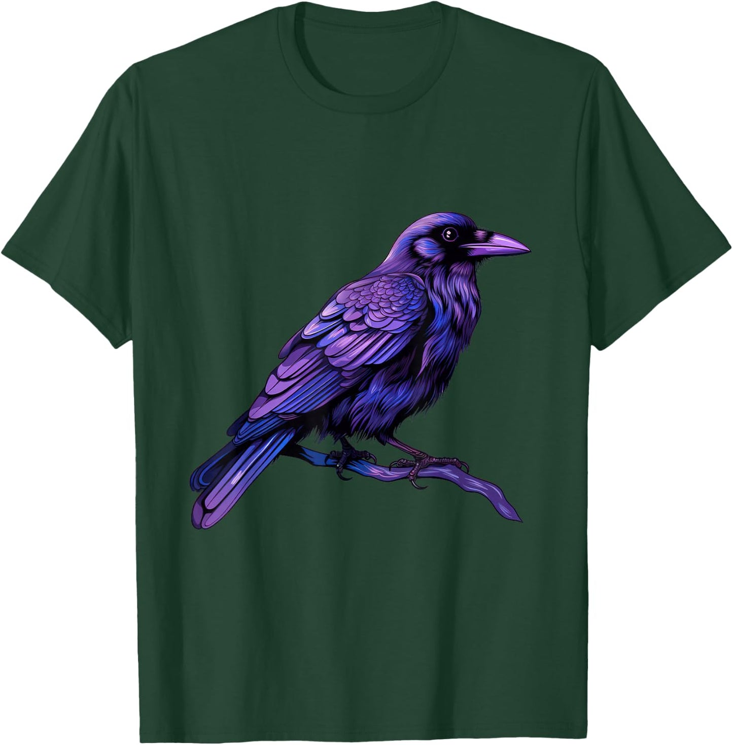 Raven Crow Graphic T-Shirt - T-Shirt | Forest