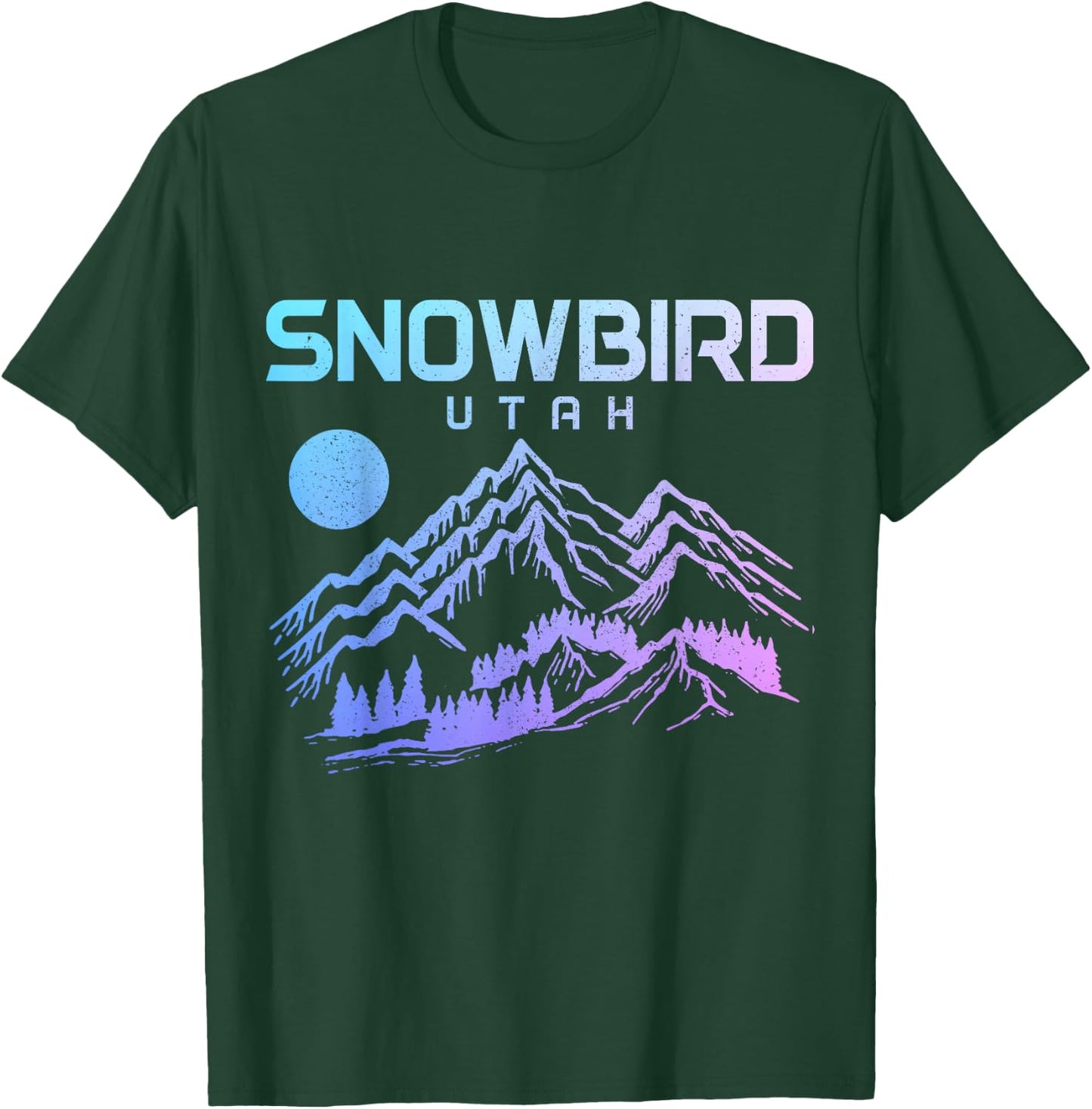 Snowbird Utah Ski Winter sports Skiing Skier T-Shirt - T-Shirt | Forest