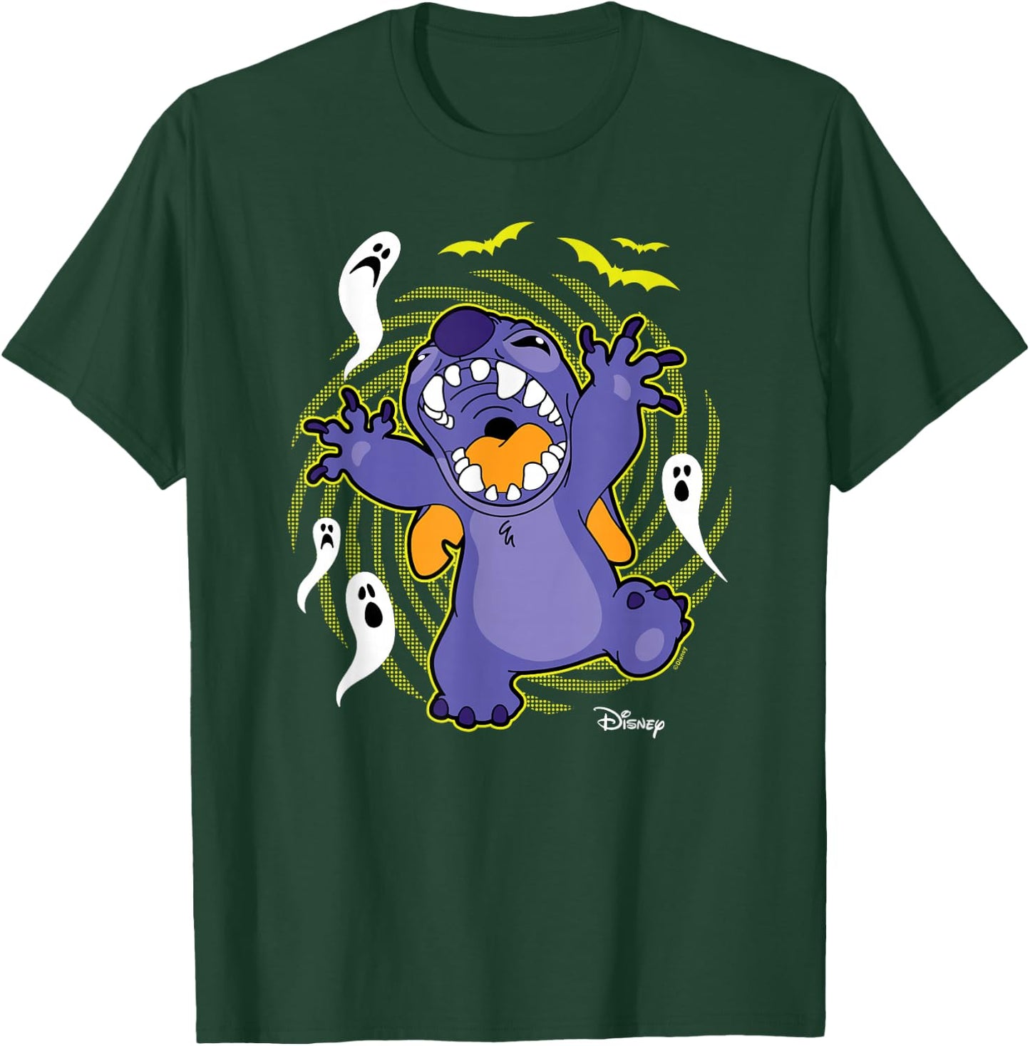 Lilo & Stitch - Halloween Stitch Ghosts T-Shirt - T-Shirt | Forest