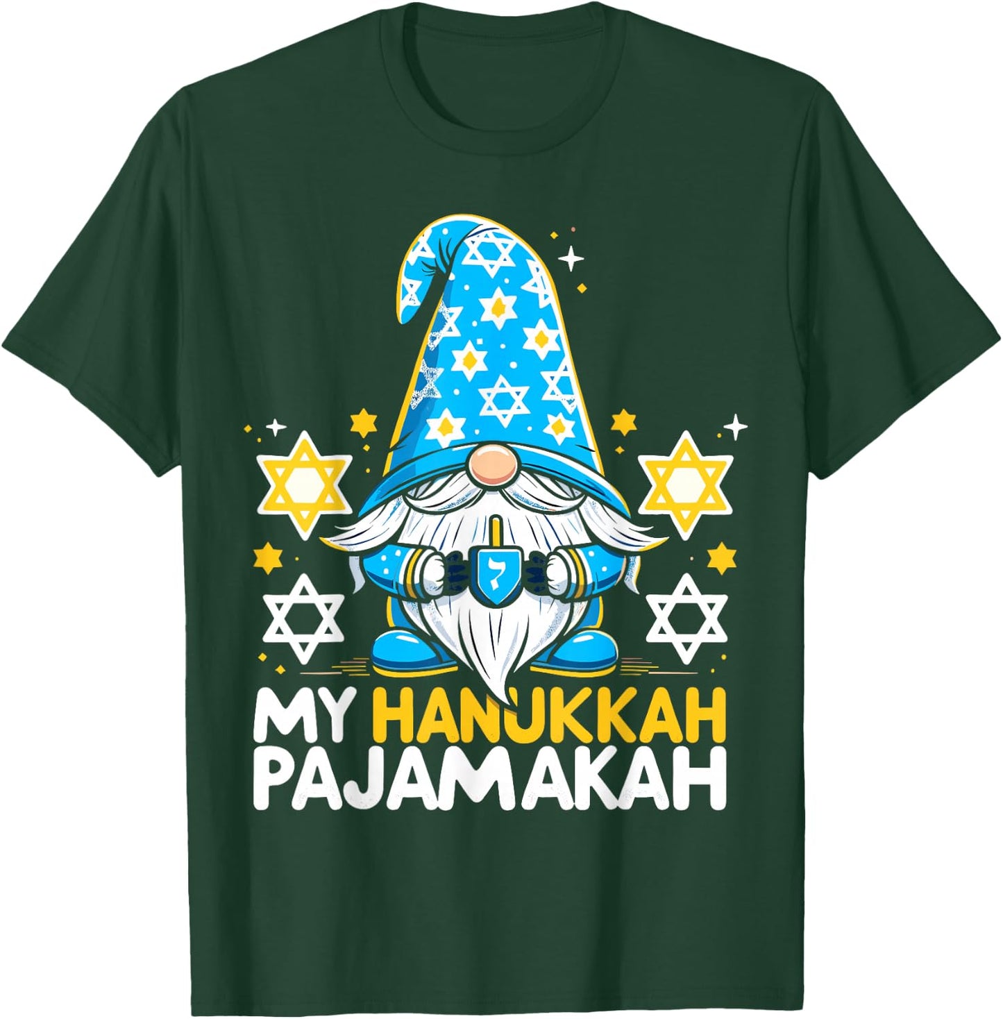 My Hanukkah Pajamakah Funny Chanukah Pajamas T-Shirt - T-Shirt | Forest