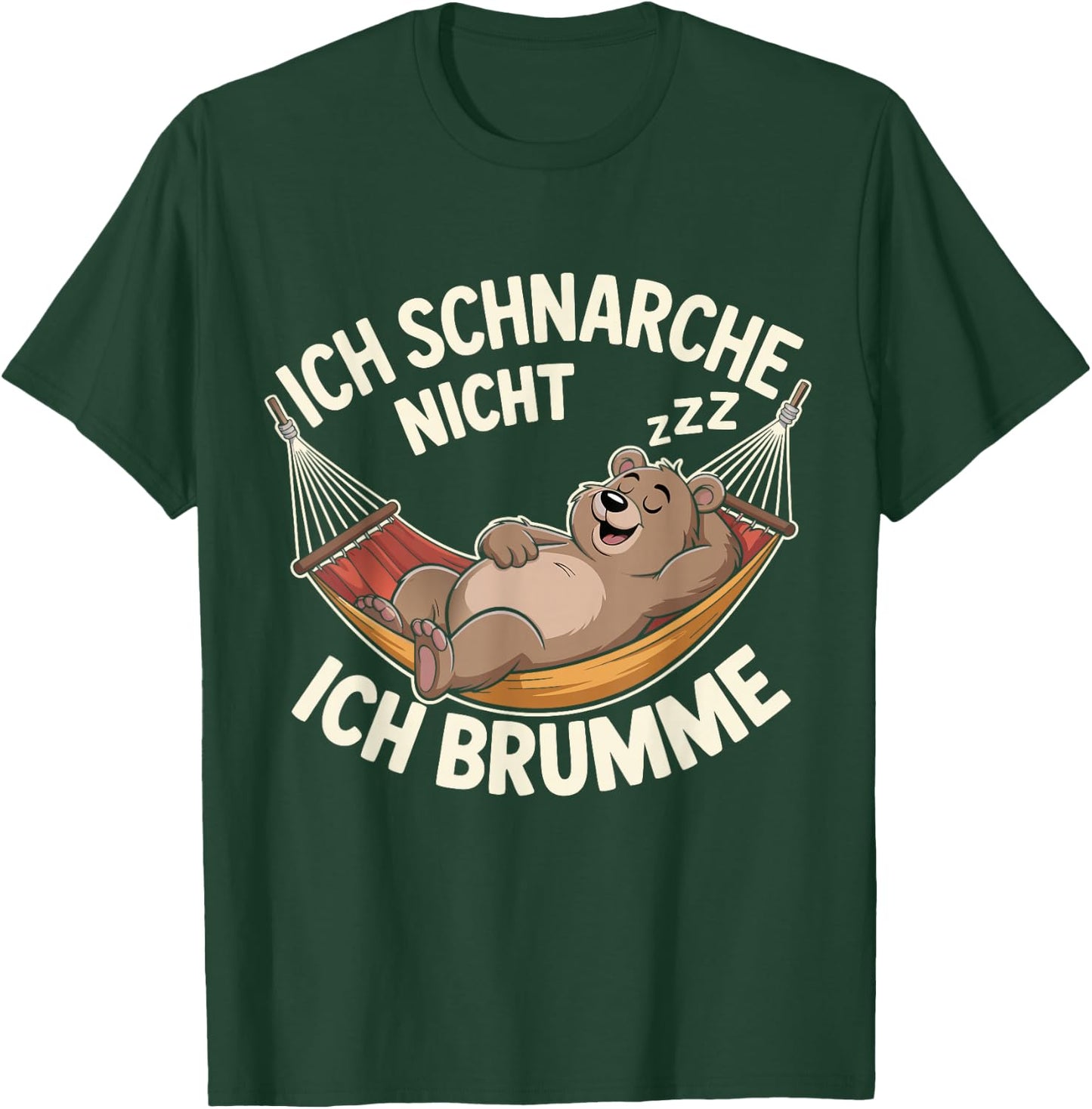 Lustige Schlafanzug Schlafshirt Männer Herren Damen Schlaf T-Shirt - T-Shirt | Forest