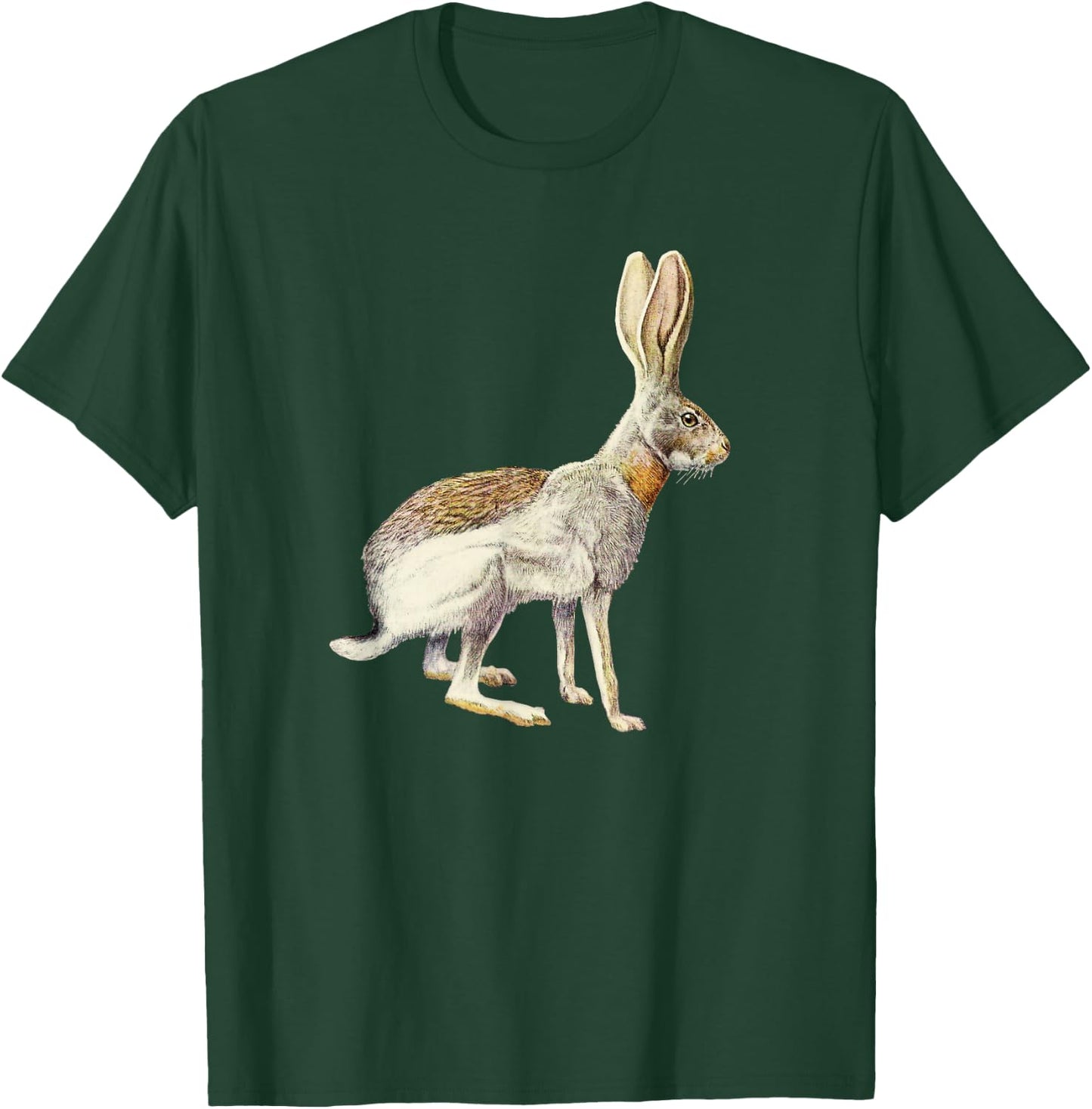 Antelope Jackrabbit Portrait T-Shirt - T-Shirt | Forest