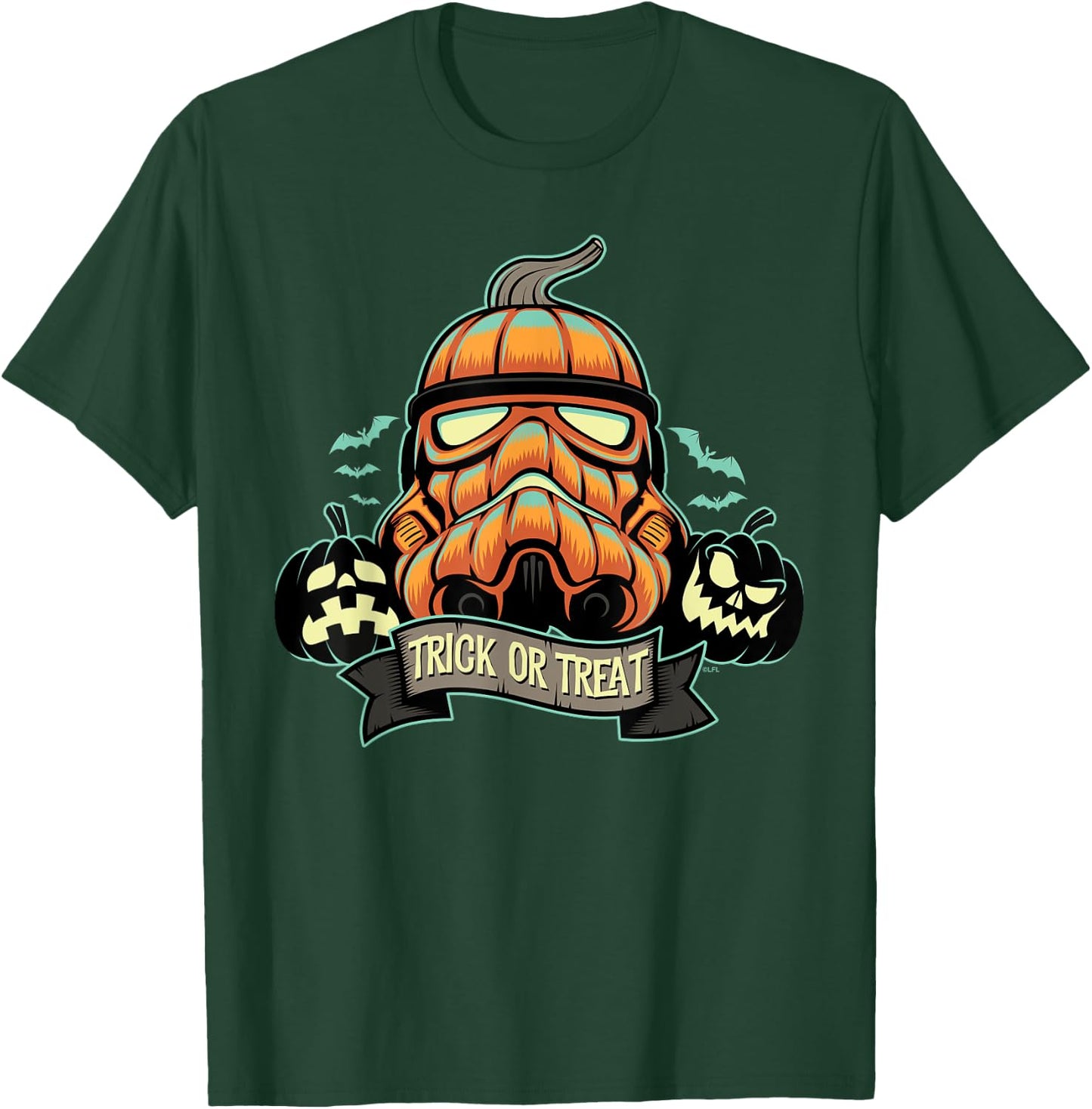 Star Wars Halloween Stormtrooper Jack-o’-Lantern Pumpkin T-Shirt - T-Shirt | Forest