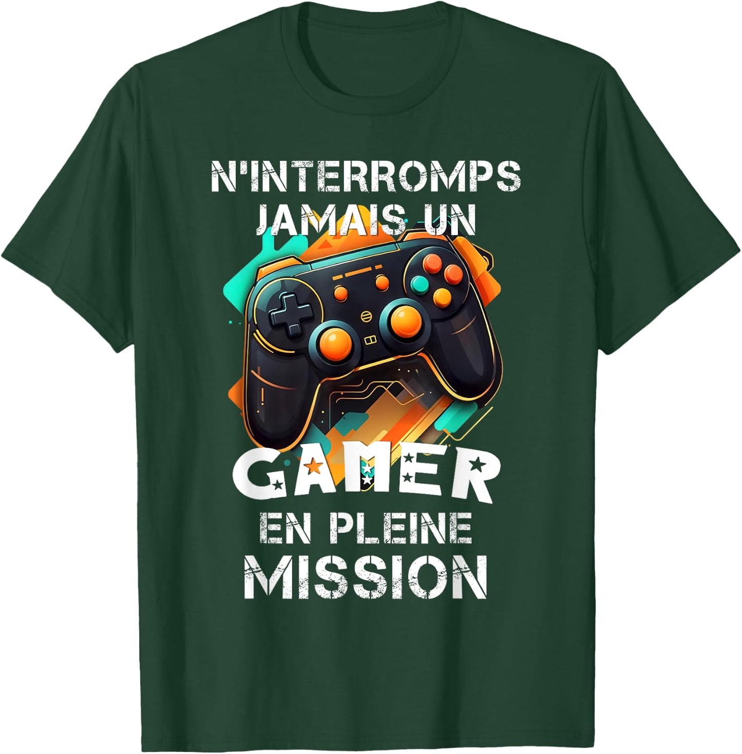 Gamer geek addicted to video games teen console gaming humor , Black, S T-Shirt - T-Shirt | Forest