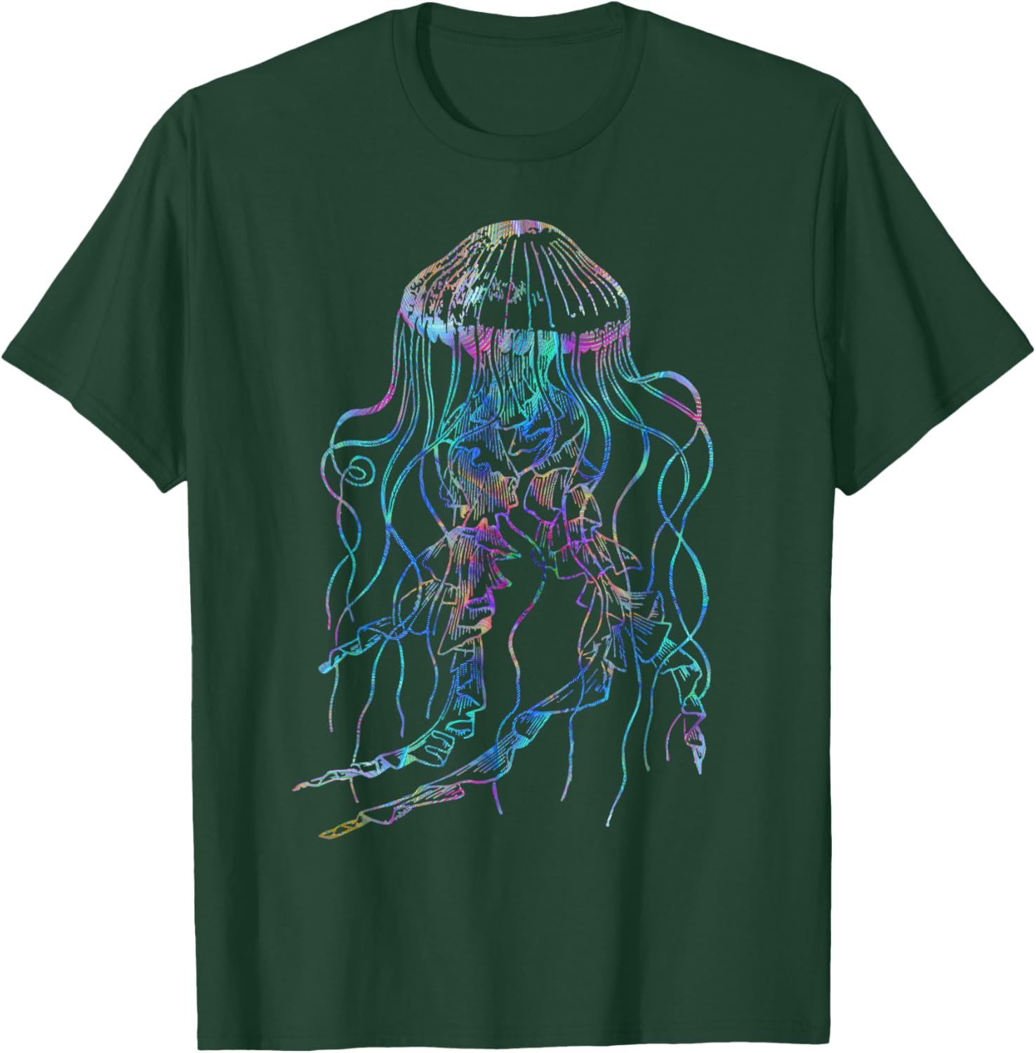Psychedelic Trippy Jellyfish Shirt T-Shirt - T-Shirt | Forest