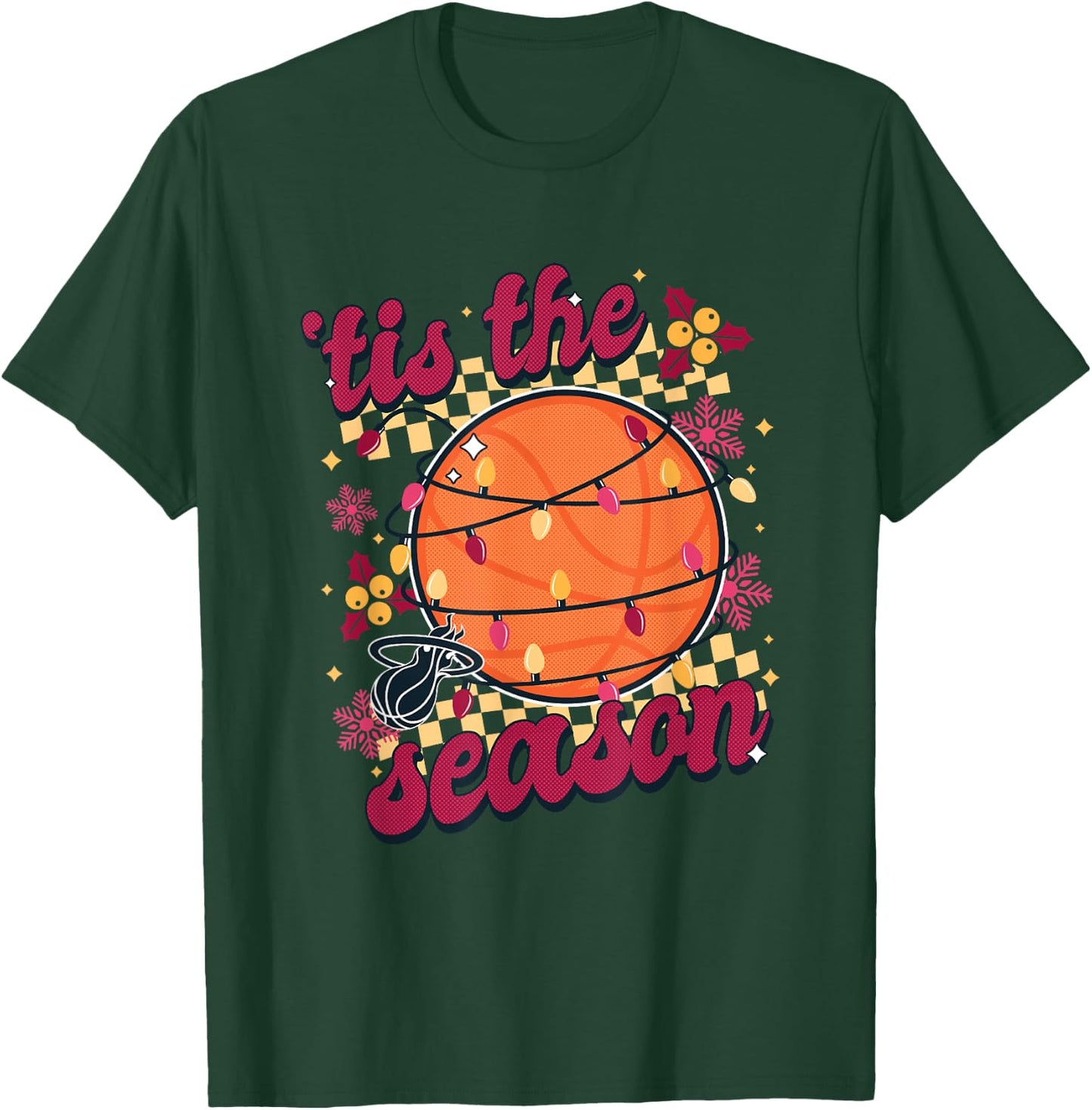 NBA Miami Heat Christmas Tis The Season T-Shirt - T-Shirt | Forest