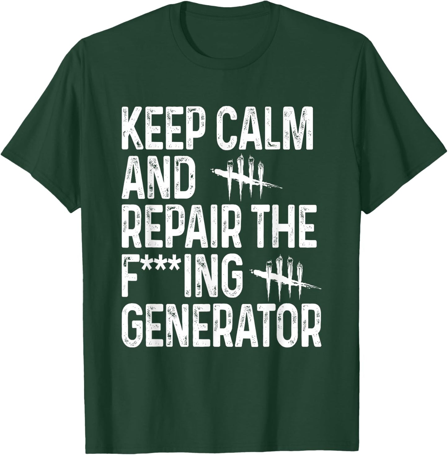 Keep Calm and Repair The Generator Video Game T-Shirt - T-Shirt | Forest