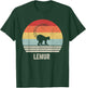 Retro Lemur Shirt Animal Lover Gift Vintage Funny T-Shirt - T-Shirt | Forest