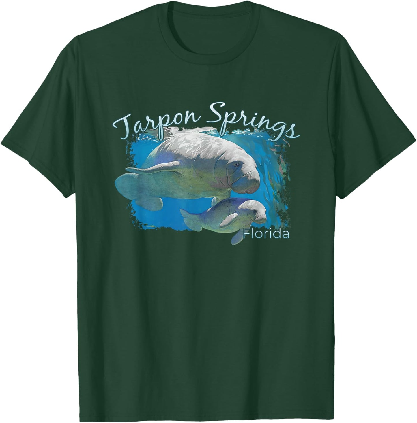 Tarpon Springs Florida Love The Manatees T-Shirt - T-Shirt | Forest