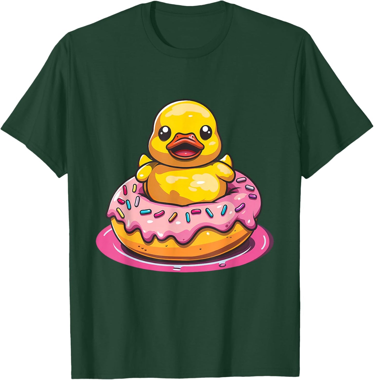 Rubber Duck Rubber Duckie Donut Rubber Duckling Duck Lover T-Shirt - T-Shirt | Forest