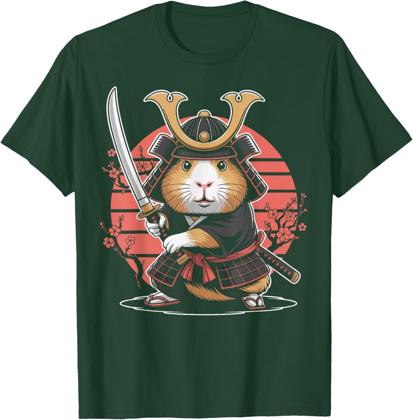 Guinea Pig Samurai Guinea Pig T-Shirt - T-Shirt | Forest