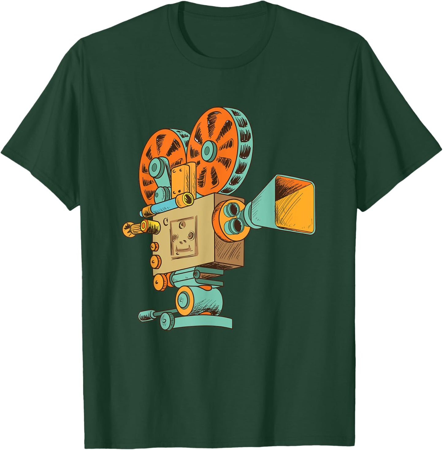 Retro Vintage Film Camera for Filmmakers and Movie Directors T-Shirt - T-Shirt | Forest