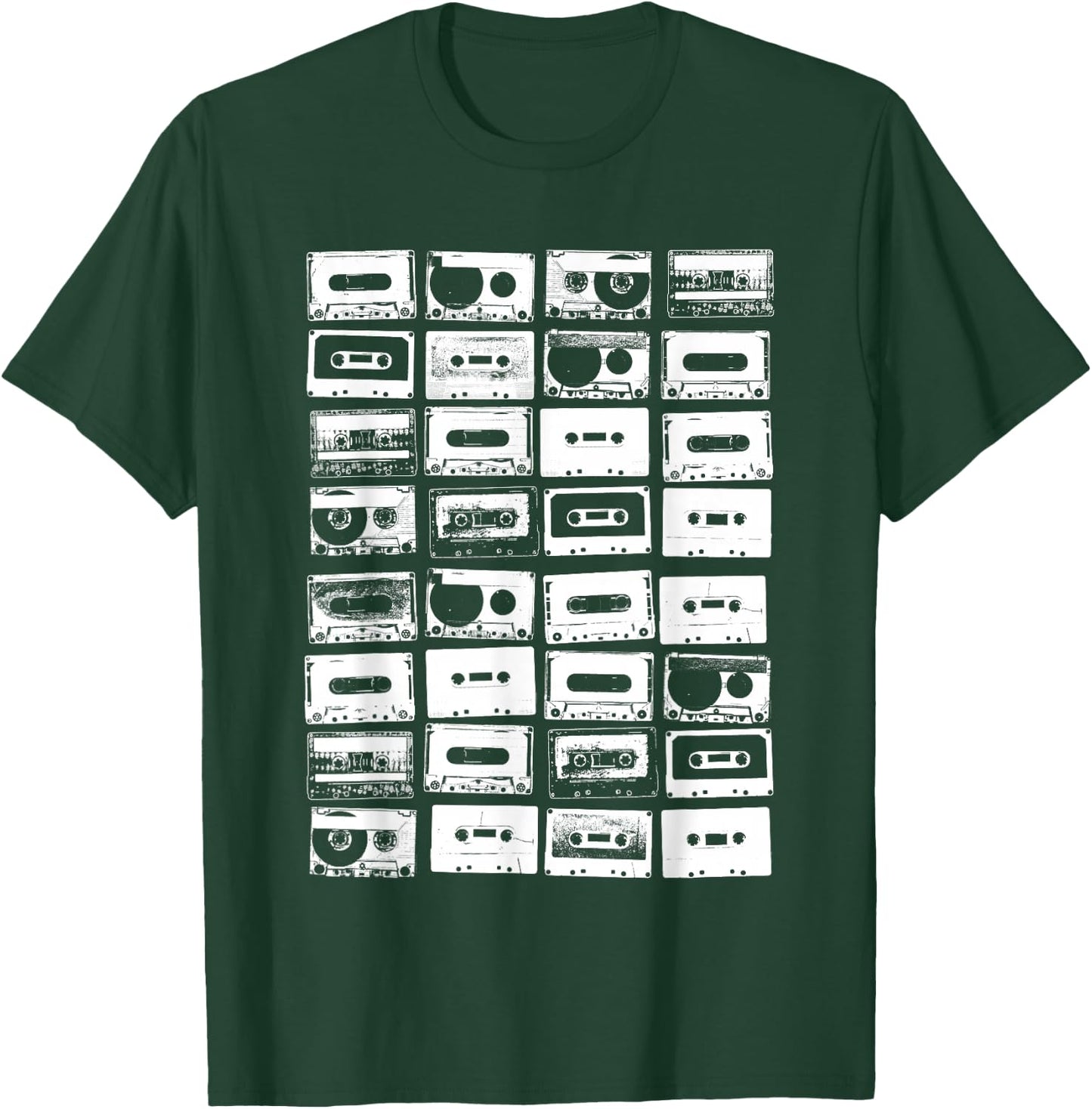 Cassette Tapes 1980s Music Graphic T-Shirt - T-Shirt | Forest