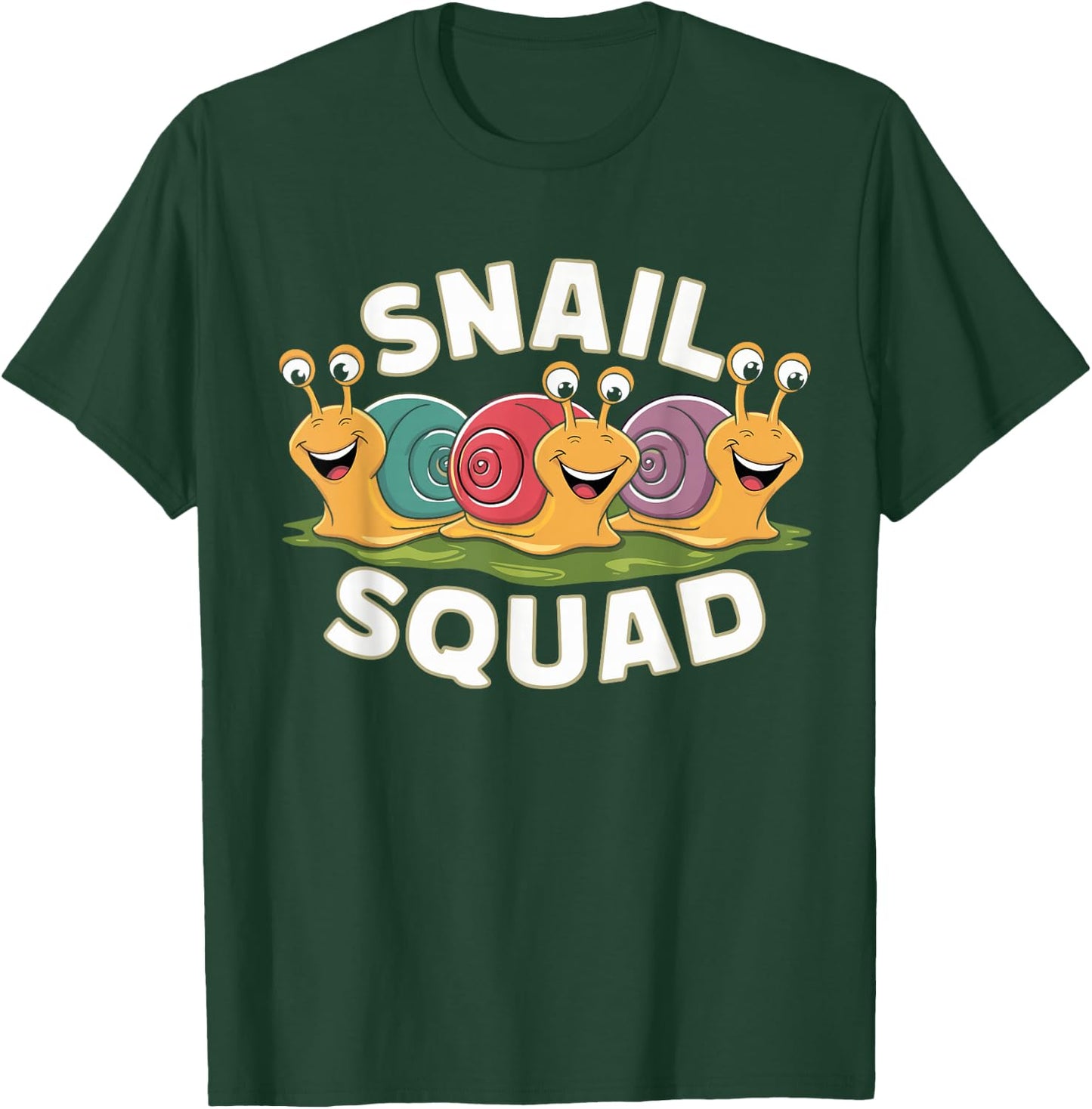 Snail Squad Design for Snail Lover Stuff | Cool Snail T-Shirt - T-Shirt | Forest