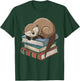 Otter Reading Book Pajama Sleep T-Shirt - T-Shirt | Forest