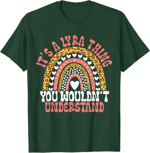 Funny Lyra Name Leopard Funny Lyra Birthday Quote Lyra T-Shirt - T-Shirt | Forest