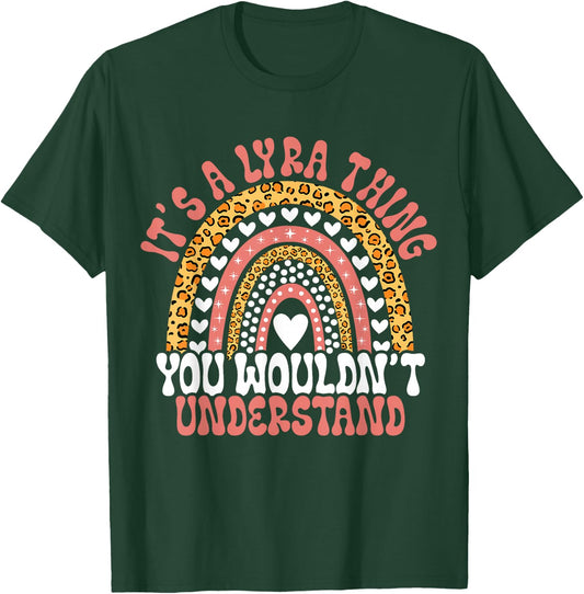 Funny Lyra Name Leopard Funny Lyra Birthday Quote Lyra T-Shirt - T-Shirt | Forest