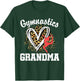 Gymnastics Grandma Leopard Heart Gymnast Matching Family T-Shirt - T-Shirt | Forest