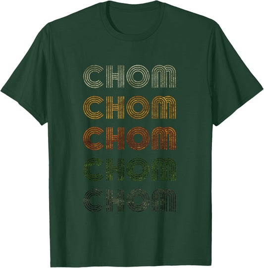 Love Heart Chom Grunge Vintage Style Black Chom T-Shirt - T-Shirt | Forest