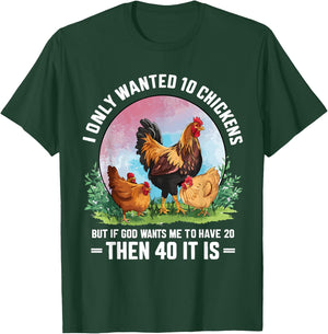 Funny Chicken Farmer Owner Saying, Chicken Poultry Farm Meme T-Shirt - T-Shirt | Forest